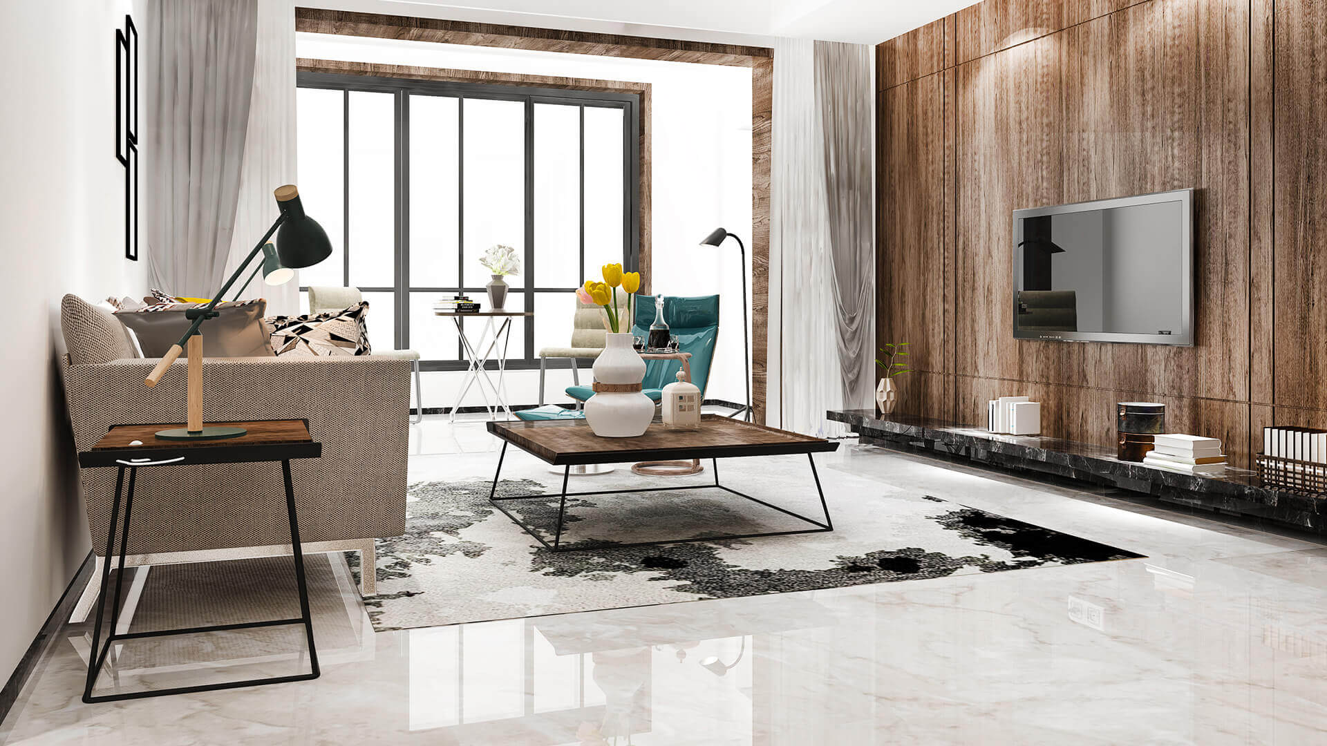 View of Residential Epoxy Flooring - Excellence Flooring Ltd.